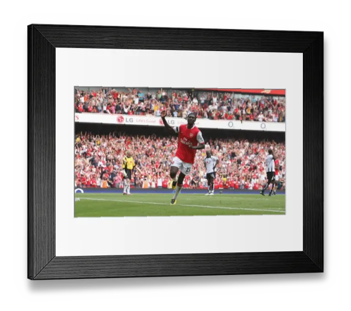 Framed Print : Adebayor's Brilliant Brace: Arsenal's 3-1 Victory Over Fulham (April 29, 2007) Framed Print : Adebayor's Brilliant Brace: Arsenal's 3-1 Victory Over Fulham (April 29, 2007)