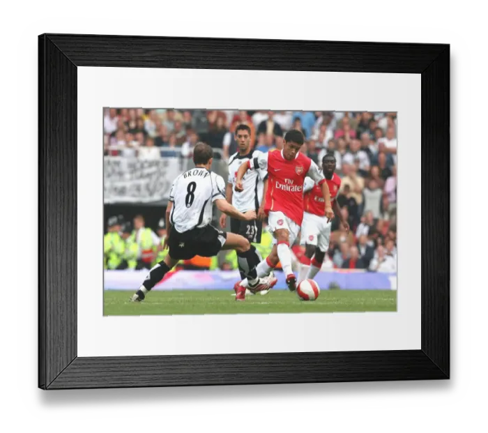 Framed Print : Denilson (Arsenal) Michael Brown (Fulham) Framed Print : Denilson (Arsenal) Michael Brown (Fulham)