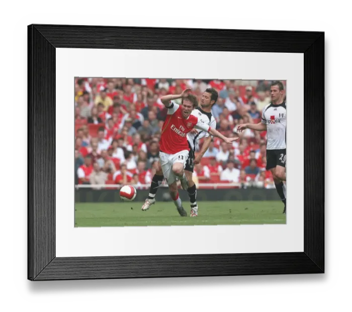 Framed Print : Alex Hleb (Arsenal) Tomaz Radzinski (Fulham) Framed Print : Alex Hleb (Arsenal) Tomaz Radzinski (Fulham)
