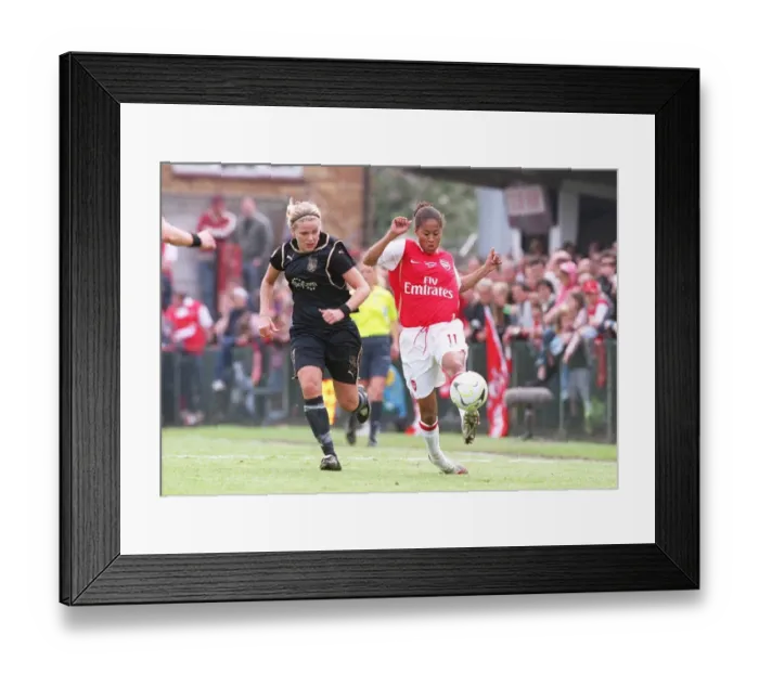 Framed Print : Rachel Yankey (Arsenal) Lisa Dahlqvist (Umea)