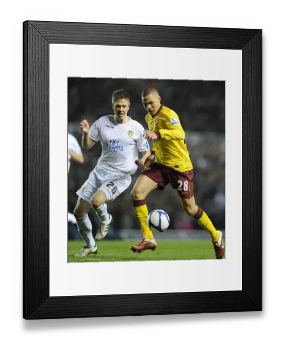 Framed Print : Kieran Gibbs (Arsenal) Leigh Bromby (Leeds). Leeds United 1: 3 Arsenal, FA Cup 3rd Round Replay Framed Print : Kieran Gibbs (Arsenal) Leigh Bromby (Leeds). Leeds United 1: 3 Arsenal, FA Cup 3rd Round Replay