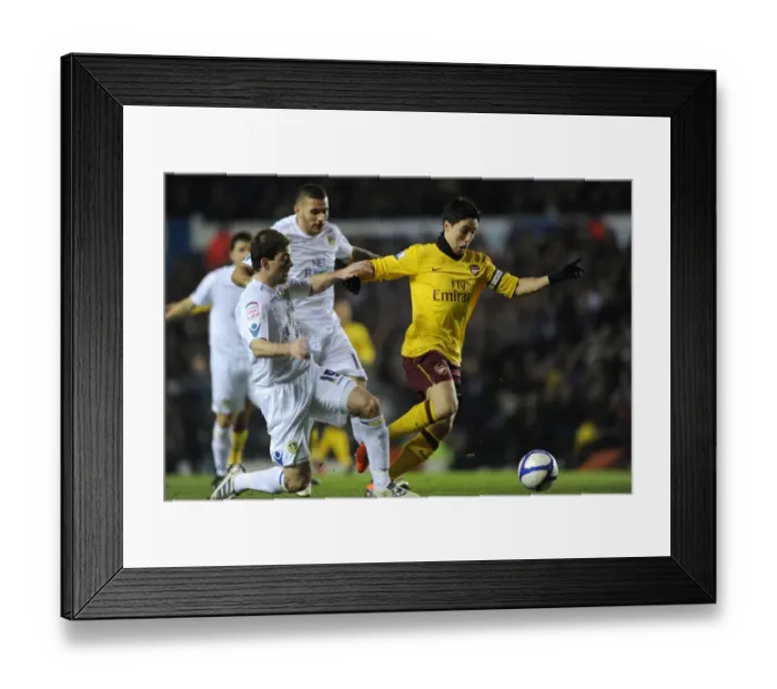 Framed Print : Samir Nasri Scores First Arsenal Goal Against Leeds United in FA Cup Win Framed Print : Samir Nasri Scores First Arsenal Goal Against Leeds United in FA Cup Win