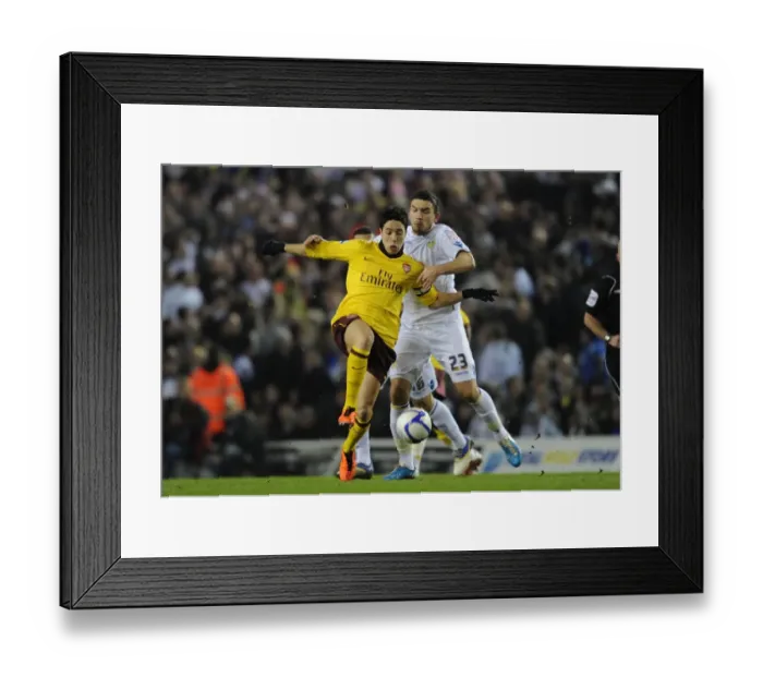 Framed Print : Samir Nasri (Arsenal) Robert Snodgrass (Leeds). Leeds United 1: 3 Arsenal