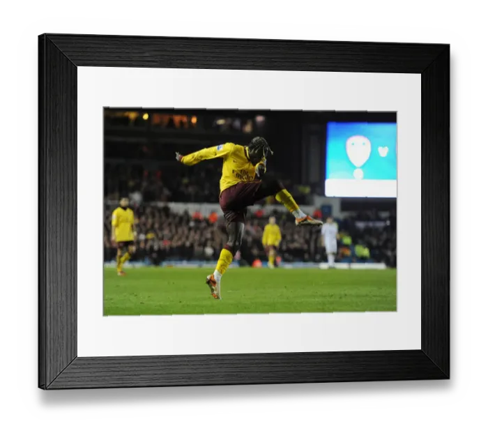 Framed Print : Sagna Scores the Second: Arsenal's Dominance over Leeds in FA Cup Framed Print : Sagna Scores the Second: Arsenal's Dominance over Leeds in FA Cup