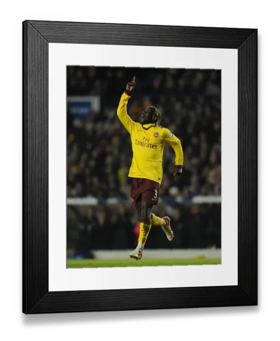 Framed Print : Bacary Sagna celebrates scoring the 2nd Arsenal goal. Leeds United 1: 3 Arsenal Framed Print : Bacary Sagna celebrates scoring the 2nd Arsenal goal. Leeds United 1: 3 Arsenal