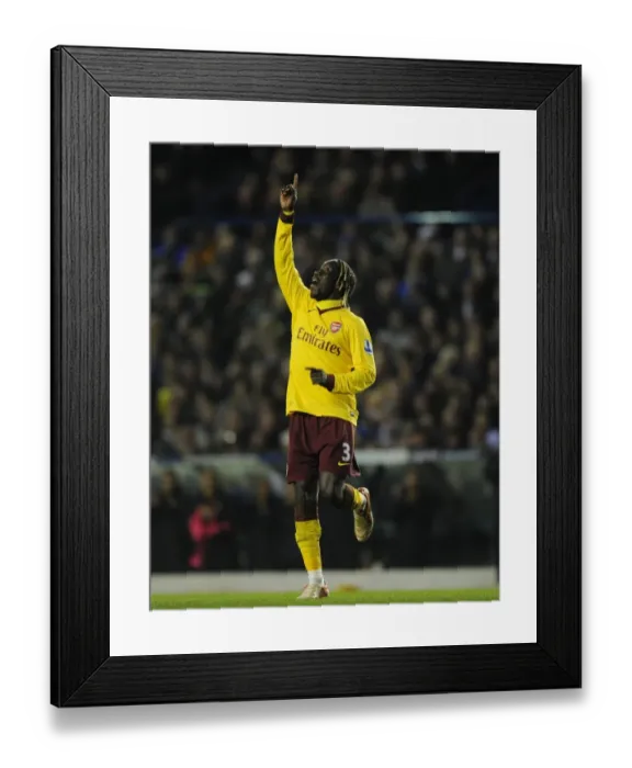 Framed Print : Sagna's Stunner: Arsenal's Triumphant FA Cup Goal Against Leeds United (1-2), January 2011 Framed Print : Sagna's Stunner: Arsenal's Triumphant FA Cup Goal Against Leeds United (1-2), January 2011