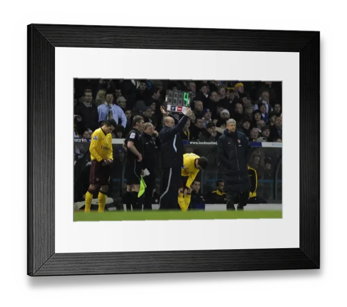 Framed Print : Arsenal manager Arsene Wenger. Leeds United 1: 3 Arsenal, FA Cup 3rd Round Replay