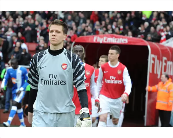 Wojciech Szczesny (Arsenal). Arsenal 3: 0 Wigan Athletic. Barclays Premier League