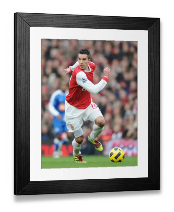Framed Print : Arsenal's Robin van Persie Scores Hat-Trick in 3-0 Crushing of Wigan Athletic Framed Print : Arsenal's Robin van Persie Scores Hat-Trick in 3-0 Crushing of Wigan Athletic