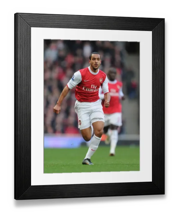 Framed Print : Theo Walcott (Arsenal). Arsenal 3: 0 Wigan Athletic. Barclays Premier League Framed Print : Theo Walcott (Arsenal). Arsenal 3: 0 Wigan Athletic. Barclays Premier League