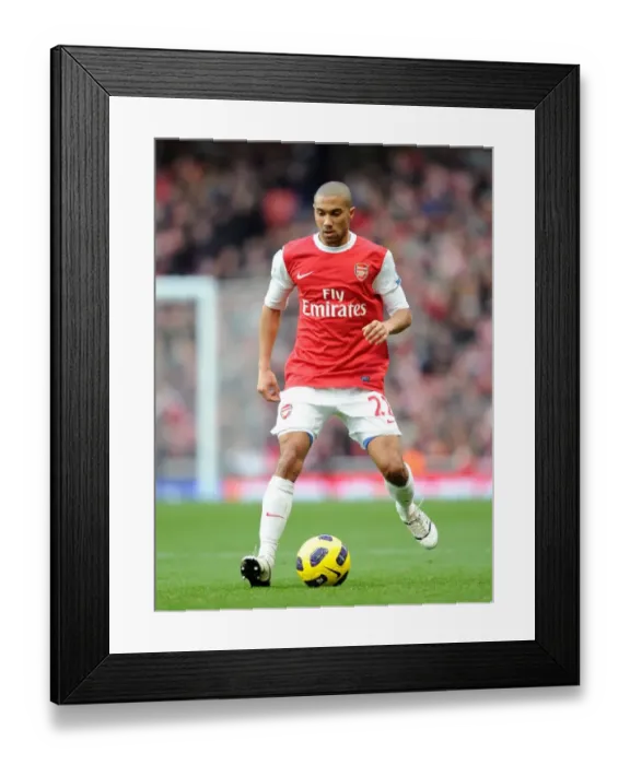 Framed Print : Gael Clichy (Arsenal). Arsenal 3: 0 Wigan Athletic. Barclays Premier League Framed Print : Gael Clichy (Arsenal). Arsenal 3: 0 Wigan Athletic. Barclays Premier League