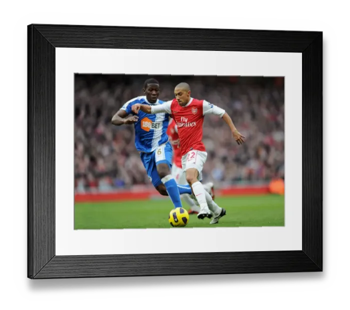 Framed Print : Gael Clichy (Arsenal) Hendry Thomas (Wigan). Arsenal 3: 0 Wigan Athletic Framed Print : Gael Clichy (Arsenal) Hendry Thomas (Wigan). Arsenal 3: 0 Wigan Athletic