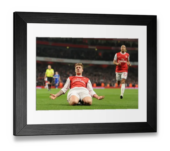 Framed Print : Arsenal's Thrilling 3-0 Victory Over Ipswich Town in Carling Cup Semifinal: Nicklas Bendtner's Stunner Framed Print : Arsenal's Thrilling 3-0 Victory Over Ipswich Town in Carling Cup Semifinal: Nicklas Bendtner's Stunner