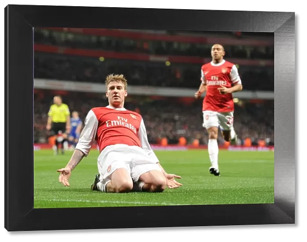 Arsenal's Bendtner Scores Thriller: Arsenal Crushes Ipswich Town 3-0 in Carling Cup Semifinal