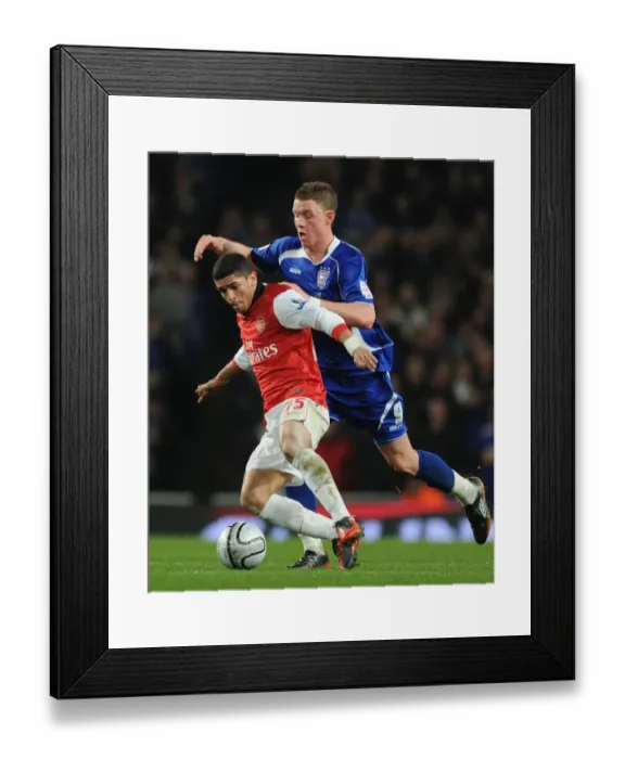 Framed Print : Denilson (Arsenal) Connor Wickham (Ipswich). Arsenal 3: 0 Ipswich Town (3: 1 agg) Framed Print : Denilson (Arsenal) Connor Wickham (Ipswich). Arsenal 3: 0 Ipswich Town (3: 1 agg)