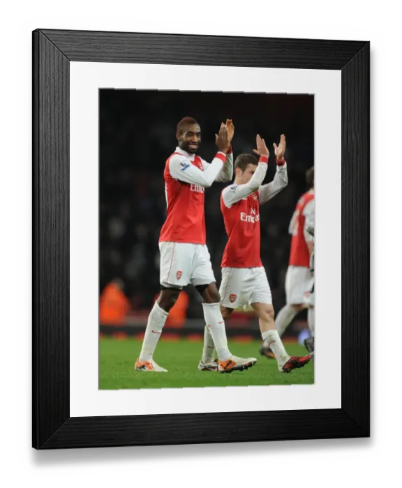 Framed Print : Johan Djourou (Arsenal). Arsenal 3: 0 Ipswich Town (3: 1 agg). Carling Cup Semi Final 2nd Leg Framed Print : Johan Djourou (Arsenal). Arsenal 3: 0 Ipswich Town (3: 1 agg). Carling Cup Semi Final 2nd Leg