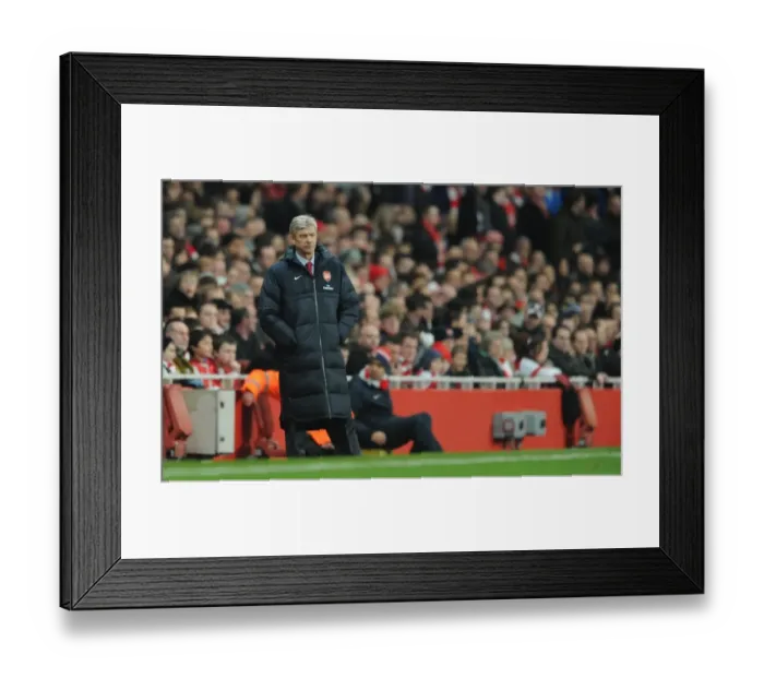 Framed Print : Arsene Wenger Celebrates Arsenal's 3-0 Win Over Ipswich Town in Carling Cup Semi-Final