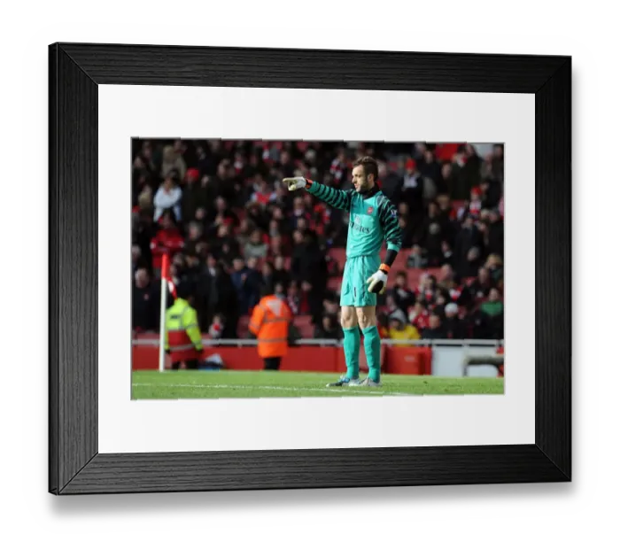 Framed Print : Manuel Almunia Saves the Day: Arsenal's FA Cup Victory over Huddersfield Town (30.01.11)