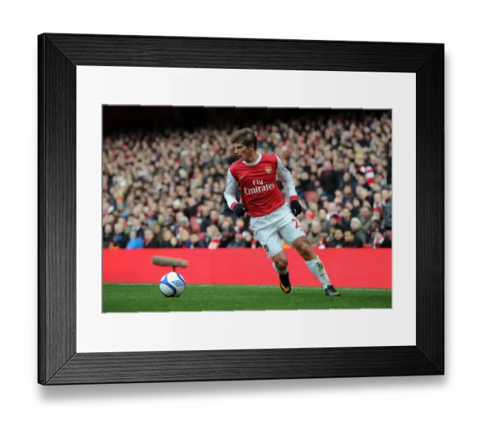 Framed Print : Andrey Arshavin (Arsenal). Arsenal 2: 1 Huddersfield Town. FA Cup 4th Round