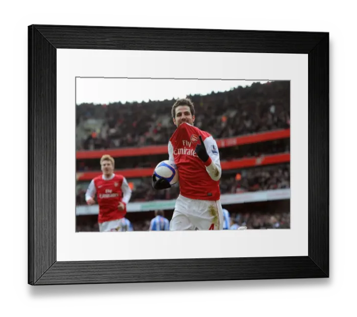 Framed Print : Cesc Fabregas's Thrilling FA Cup Goal: Arsenal's 2-1 Victory Over Huddersfield Town