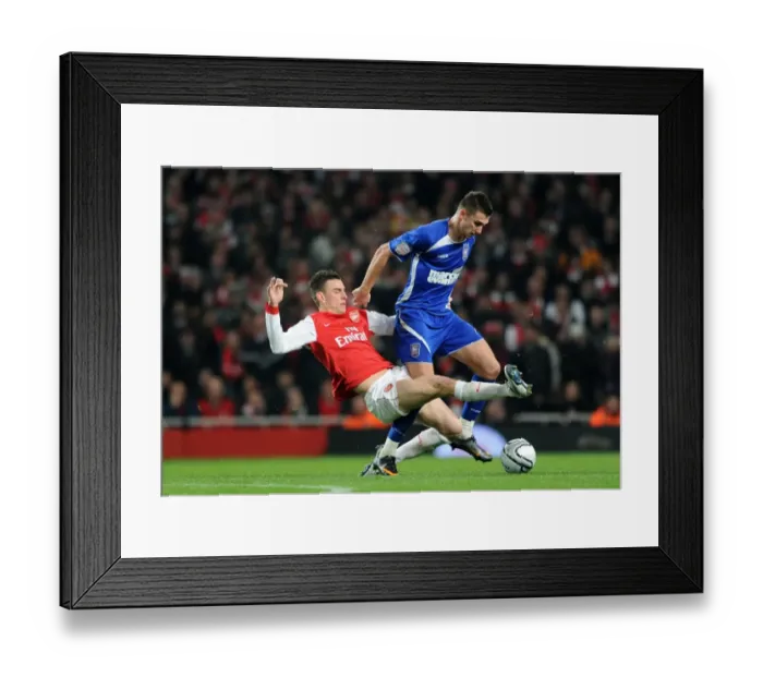 Framed Print : Laurent Koscielny (Arsenal) Tamas Priskin (Ipswich). Arsenal 3: 0 Ipswich Town Framed Print : Laurent Koscielny (Arsenal) Tamas Priskin (Ipswich). Arsenal 3: 0 Ipswich Town