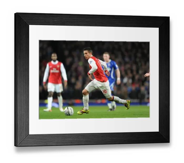 Framed Print : Robin van Persie (Arsenal). Arsenal 3: 0 Ipswich Town. Carling Cup, semi final 2nd leg Framed Print : Robin van Persie (Arsenal). Arsenal 3: 0 Ipswich Town. Carling Cup, semi final 2nd leg