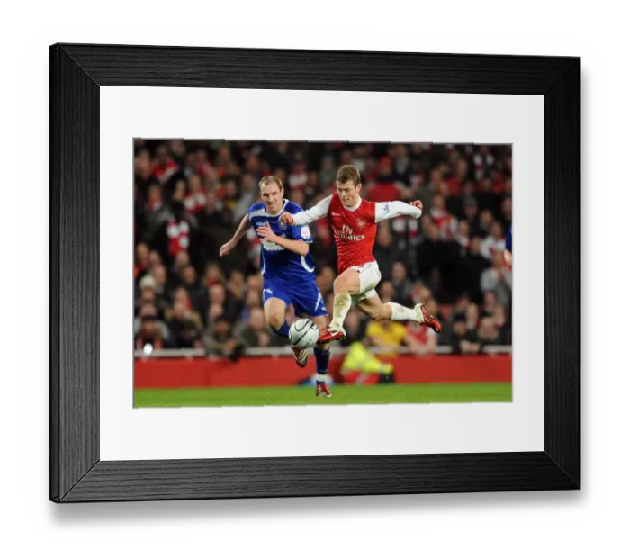 Framed Print : Jack Wilshere (Arsenal) Colin Healey (Ipswich). Arsenal 3: 0 Ipswich Town