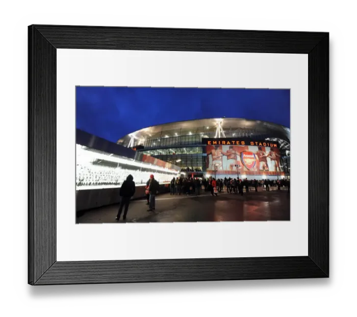 Framed Print : Arsenal's Triumph: Emirates Stadium after a 3-0 Victory over Wigan Athletic in the Barclays Premier League Framed Print : Arsenal's Triumph: Emirates Stadium after a 3-0 Victory over Wigan Athletic in the Barclays Premier League