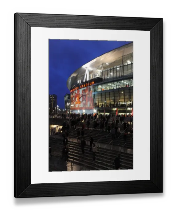 Framed Print : Arsenal's Triumph: 3-0 Victory over Wigan Athletic at Emirades Stadium