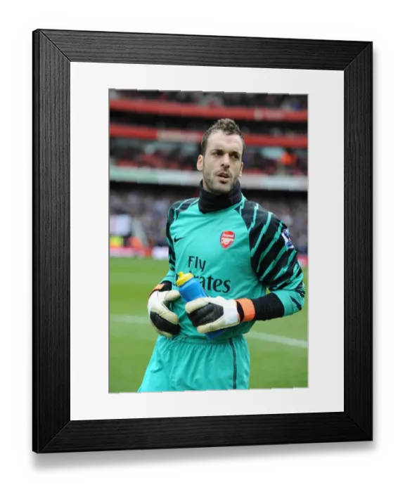 Framed Print : Manuel Almunia Saves the Day: Arsenal Edges Past Huddersfield Town in FA Cup
