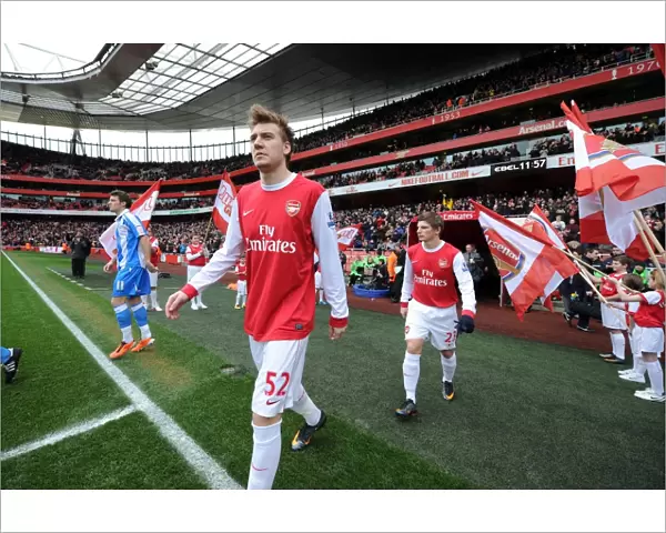 Nicklas Bendtner (Arsenal). Arsenal 2: 1 Huddersfield Town, FA Cup Fourth Round