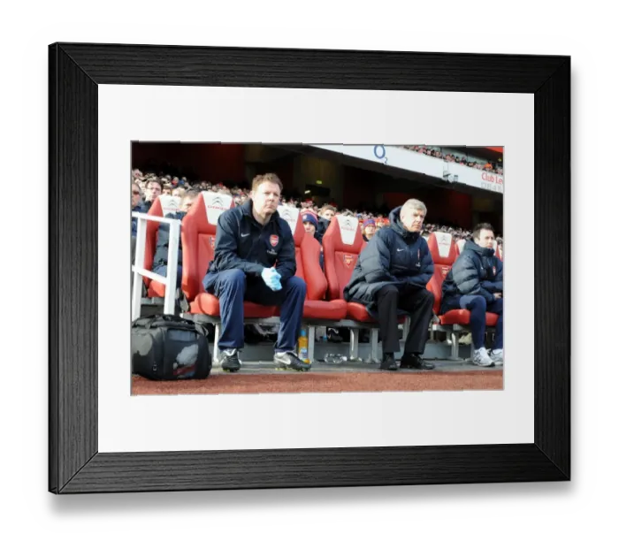 Framed Print : Arsenal manager Arsene Wenger with physio Colin Lewin. Arsenal 2: 1 Huddersfield Town Framed Print : Arsenal manager Arsene Wenger with physio Colin Lewin. Arsenal 2: 1 Huddersfield Town