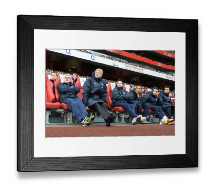 Framed Print : Arsene Wenger and Pat Rice: Leading Arsenal to Victory (2:1 vs Huddersfield, FA Cup 2011)