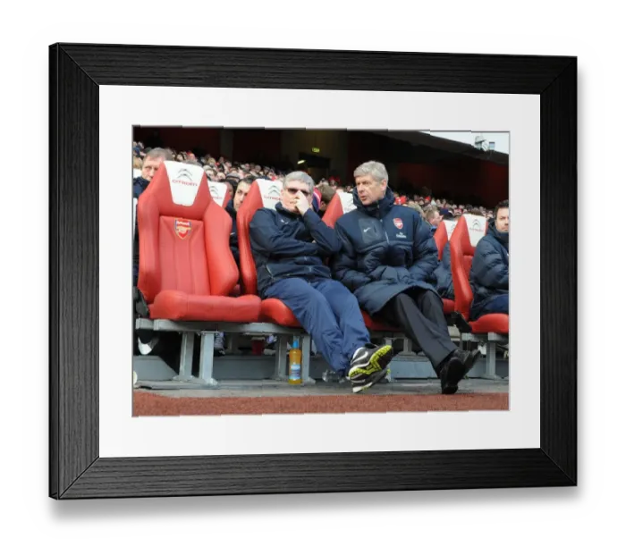 Framed Print : Arsene Wenger and Pat Rice: Guiding Arsenal to FA Cup Victory (2:1 vs Huddersfield, 2011) Framed Print : Arsene Wenger and Pat Rice: Guiding Arsenal to FA Cup Victory (2:1 vs Huddersfield, 2011)