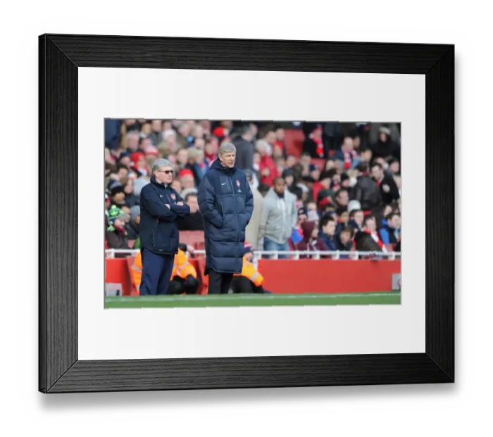Framed Print : Arsene Wenger and Pat Rice: Leading Arsenal to FA Cup Triumph (2:1 vs Huddersfield, 2011) Framed Print : Arsene Wenger and Pat Rice: Leading Arsenal to FA Cup Triumph (2:1 vs Huddersfield, 2011)