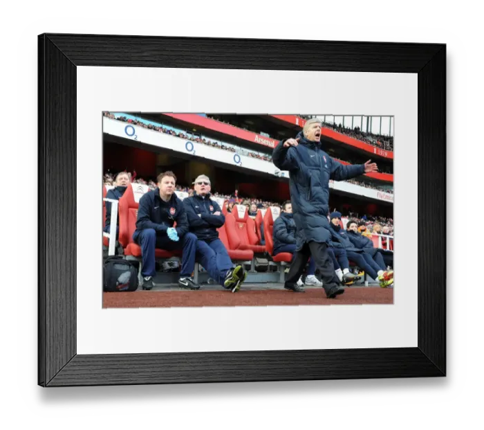Framed Print : Arsene Wenger and His Team: Pat Rice and Colin Lewin, Celebrating Arsenal's 2:1 FA Cup Victory over Huddersfield Town Framed Print : Arsene Wenger and His Team: Pat Rice and Colin Lewin, Celebrating Arsenal's 2:1 FA Cup Victory over Huddersfield Town