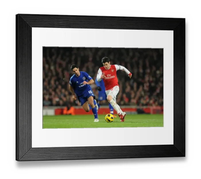 Framed Print : Fabregas vs Arteta: Arsenal's Edge in Epic Showdown - Arsenal 2-1 Everton, Premier League, Emirates Stadium, 2011 Framed Print : Fabregas vs Arteta: Arsenal's Edge in Epic Showdown - Arsenal 2-1 Everton, Premier League, Emirates Stadium, 2011