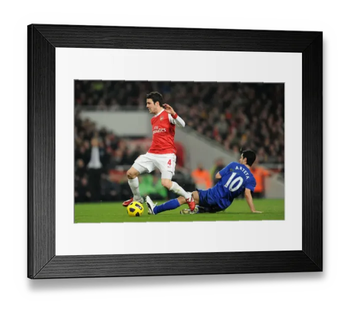 Framed Print : Fabregas vs Arteta: Arsenal's Edge in Intense Rivalry - Arsenal FC 2-1 Everton, Premier League, Emirates Stadium (2011) Framed Print : Fabregas vs Arteta: Arsenal's Edge in Intense Rivalry - Arsenal FC 2-1 Everton, Premier League, Emirates Stadium (2011)