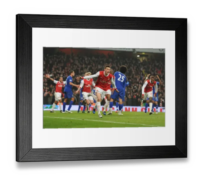 Framed Print : Arsenal Takes the Lead: Koscielny's Goal Against Everton (2011) Framed Print : Arsenal Takes the Lead: Koscielny's Goal Against Everton (2011)