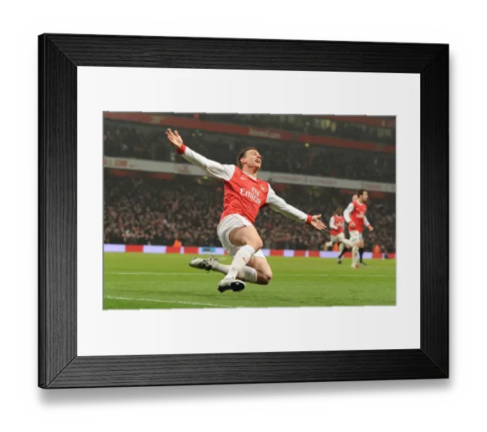 Framed Print : Arsenal Takes the Lead: Koscielny's Game-Winning Goal (2-1)