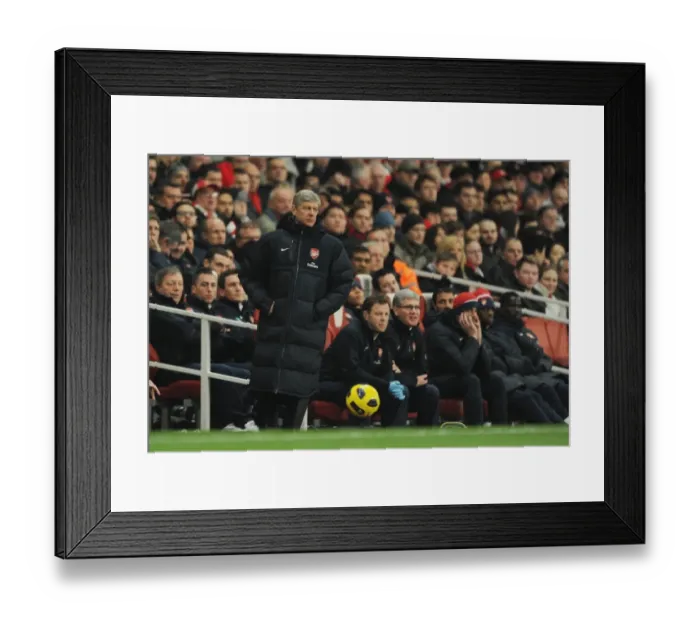 Framed Print : Arsene Wenger Celebrates Arsenal's 2-1 Victory Over Everton in the Barclays Premier League Framed Print : Arsene Wenger Celebrates Arsenal's 2-1 Victory Over Everton in the Barclays Premier League