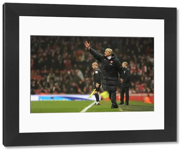 Arsenal manager Arsene Wenger. Arsenal 2: 1 Everton, Barclays Premier League