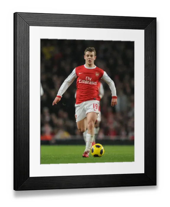 Framed Print : Jack Wilshere (Arsenal). Arsenal 2: 1 Everton, Barclays Premier League, Emirates Stadium