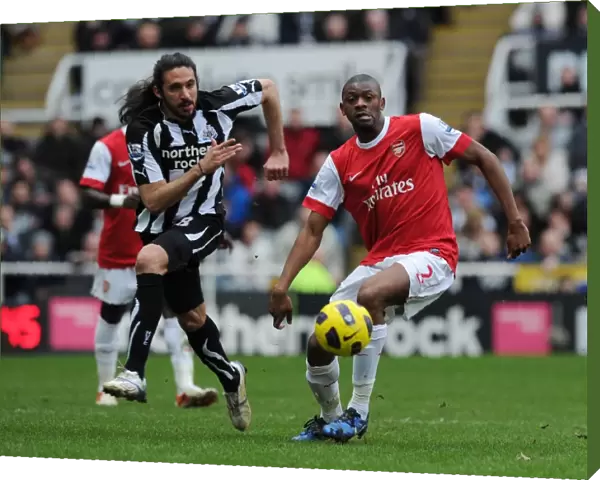 Abou Diaby (Arsenal) Jonas Guitierrez (Newcastle). Newcastle United 4: 4 Arsenal