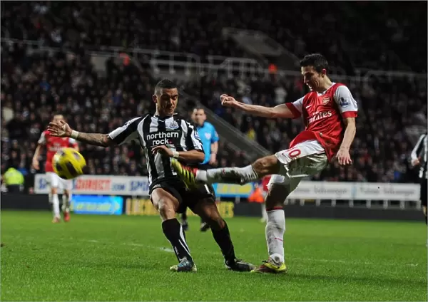 Robin van Persie (Arsenal) has his goal dissalowed for offside. Newcastle United 4