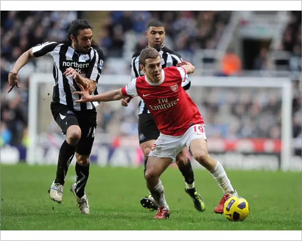 Jack Wilshere (Arsenal) Jonas Gutierrez (Newcastle). Newcastle United 4: 4 Arsenal