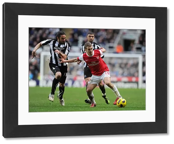 Jack Wilshere (Arsenal) Jonas Gutierrez (Newcastle). Newcastle United 4: 4 Arsenal