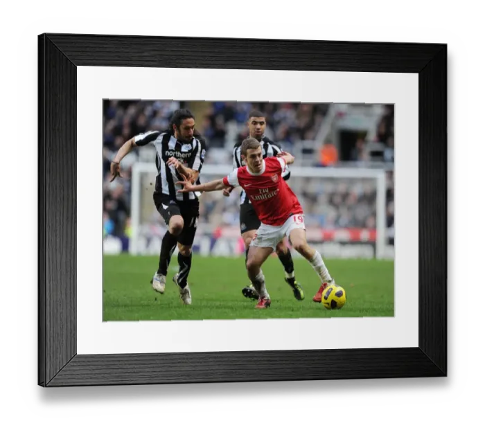 Framed Print : Jack Wilshere (Arsenal) Jonas Gutierrez (Newcastle). Newcastle United 4: 4 Arsenal Framed Print : Jack Wilshere (Arsenal) Jonas Gutierrez (Newcastle). Newcastle United 4: 4 Arsenal