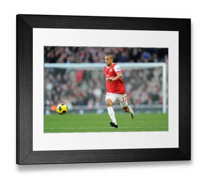 Framed Print : Arsenal's Gael Clichy Secures 2-0 Victory Over Wolverhampton Wanderers in Premier League