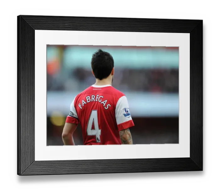Framed Print : Cesc Fabregas's Stunner: Arsenal's 2-0 Win over Wolverhampton Wanderers in the Premier League